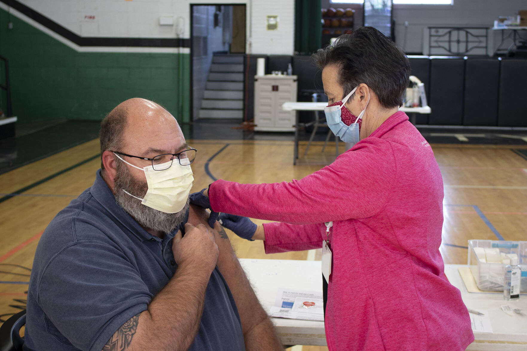Margaret Mary Health administers COVID-19 vaccine